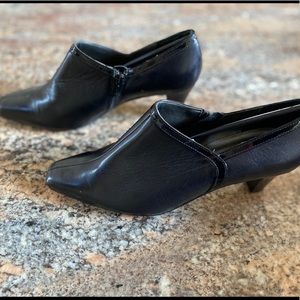 Vaneli Blk Leather Shoe Boot “Virgie” Sz 9.5W New